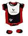 Houston Texans Two Color Creeper with Bib and Booties, Size= 6 - 9 Months