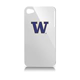 NCAA Washington Huskies Varsity Jacket Hardshell Case for Apple iPhone 4, White