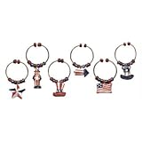 Boston Warehouse Americana Wine Marker, Set of 6 by Boston Warehouse