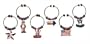 Boston Warehouse Americana Wine Marker, Set of 6