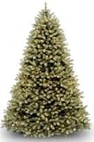 10' Feel-Real Downswept Douglas Hinged Christmas Tree; 1000 Clear Lights-UL