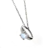10K WG March Birthstone Small Ring Charm-Aquamarine w/18