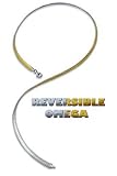 14KT Two Tone Gold 3MM Wide High Polished Reversible Omega Necklace