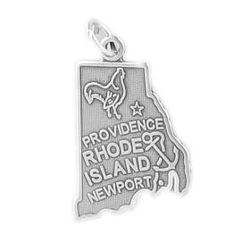 Sterling Silver Rhode Island Charm