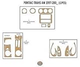 Pontiac Trans Am Dash Trim Kit 97-up - 13 pieces - American Rosewood (25-221)