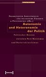 Autonomie und Heteronomie der Politik