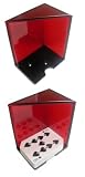 6 Deck Discard Holder Red with Top