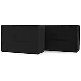 ProSource Foam Yoga Blocks Set of 2 High Density Large Size 9" x 6" x 4