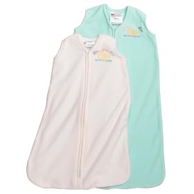HALO SleepSack Wearable Fleece Blanket Gift Set - Buff/Mint: Newborn and Small