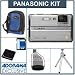 Panasonic Lumix DMC-TS2S Digital Camera Kit - Silver with 8GB SD Memory Card, Camera Case, Table Top Tripod, Spare Rechargeable Lithium-ion Battery.USB 2.0 SD Card Reader