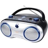 Blue Portable AM/FM/CD Boombox