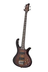 Schecter RIOT-4 Bass - Dark Brown Sun Burst