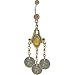 Antiqued MAZUMA COIN Chandelier Belly Ring
