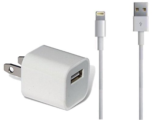 Wall Charger Iphone 5s, Iphone 6,Ipad Mini, (USB CABLE INCLUDED)
