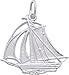 Jewelry : Sailboat Charm by Rembrandt Charms