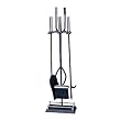UniFlame 3 Inch Fold Black/Chrome Fireset