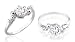 Round Cut White Cz Ring Sterling Silver
