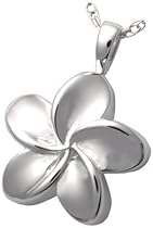 Cremation Jewelry: Plumeria Flower Cremation Jewelry: Plumeria Flower