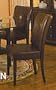 6 "New" Parson Chairs Brown Leatherette with Cherry Legs