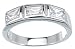 925 Sterling Silver Baguette CZ Ring