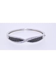 Silver CZ Bangle
