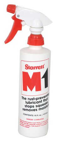 L. S. Starrett STR-12020 Lubricant Spray Bottle 1 Pint Bulk Spray Dispenser (empty w/trigger spray), M1 All Purpose Lubricant