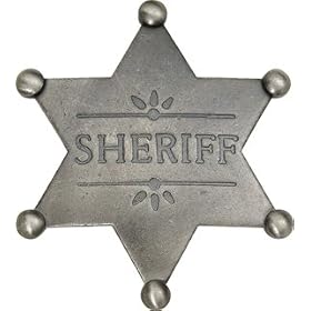 Sheriff 6 Point Obsolete Old West Police Badge