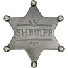 Sheriff 6 Point Obsolete Old West Police Badge