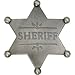 Sheriff 6 Point Obsolete Old West Police Badge