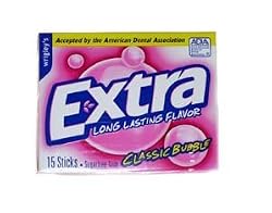 Extra Classic Bubble Gum, 15-Stick Slim Packs (Pack of 20)
