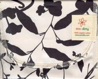 Eco-ditty Snack Pouch - Whispering Grass (Black & White)
