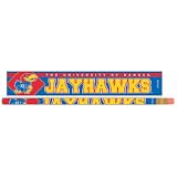 KANSAS JAYHAWKS OFFICIAL LOGO PENCIL 6-PACK