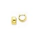 14k Yellow Gold 1/2in Tiny Diameter Hinged Hoop Huggie Earrings