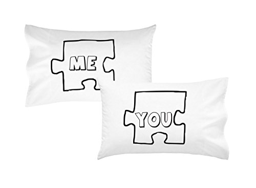 Oh Susannah Puzzle Piece Couples Pillowcases Ideal Long Distance