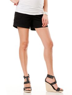 Motherhood Maternity: Secret Fit Belly(tm) Button Detail Maternity Shorts