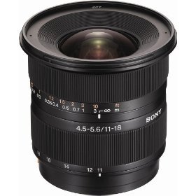 Sony DT 11-18mm f/4.5-5.6 Aspherical ED Super Wide Angle Zoom Lens for Sony Alpha Digital SLR Camera