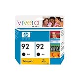 HP 92 Black Ink Cartridge Twin Pack (C9512FN) C9512FN140