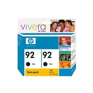 HP 92 Black Ink Cartridge Twin Pack (C9512FN) C9512FN140
