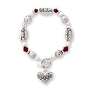 Teacher Silver & Crystal Expressively Yours Bracelet