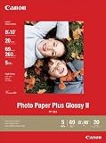 Canon Photo Paper Plus Glossy II, 8 x 10 Inches, 20 Sheets (2311B025)