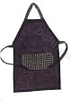 Dollhouse Miniature Workshop Apron in Denim and Blue Microcheck