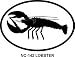 LOBSTER (RED) Oval Bumper Sticker