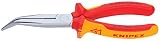 クニペックス KNIPEX 2626-200 絶縁40゜先曲ラジオペンチ 1000V (SB)