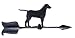 24 Retriever Black Accent Weathervane