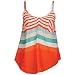 Roxy Peace Trippin Woven Tank - Women's ( sz. M, Hot Orange Stripe )