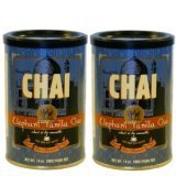 2 canisters of Elephant Vanilla Chai, 14oz.