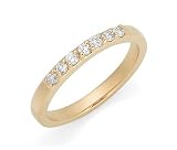 14k Yellow Gold Prong-Set Round 7-Stone Diamond Wedding Band (1/4 cttw, H-I Color, SI1-SI2 Clarity), Size 6