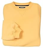 NEW Port Authority Signature - Sueded Finish Crewneck Sweatshirt Yellow-M
