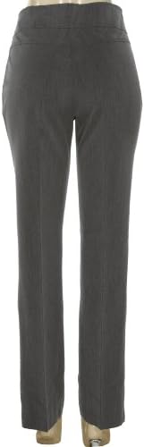 SOHO APPAREL LTD. Stretch Buttoned Creased Pant w/ Welt Pockets [571205], CHAR, 6