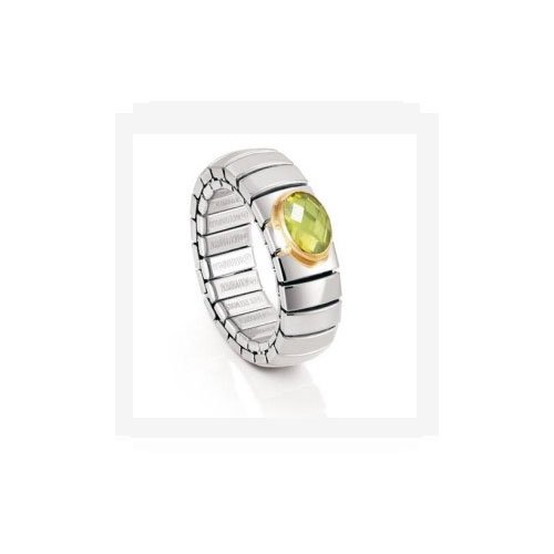 Nomination Damen-Ring Klein 18-K-Gold Mit Facettiertem Zirkon Gruen Ring gr&ouml;&szlig;e variabel 04 Preisvergleich